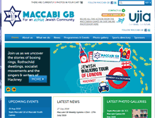 Tablet Screenshot of maccabigb.org
